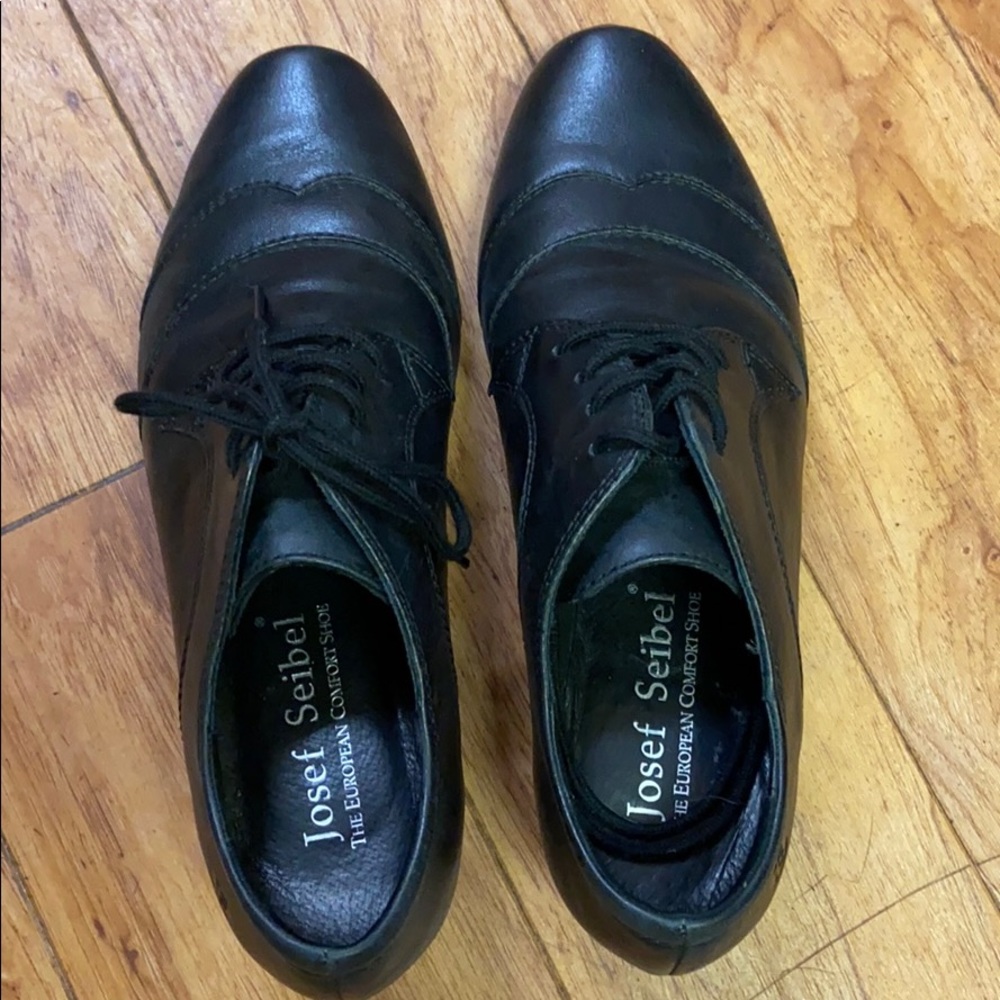 Josef Seibel Tina Leather Oxford Heel